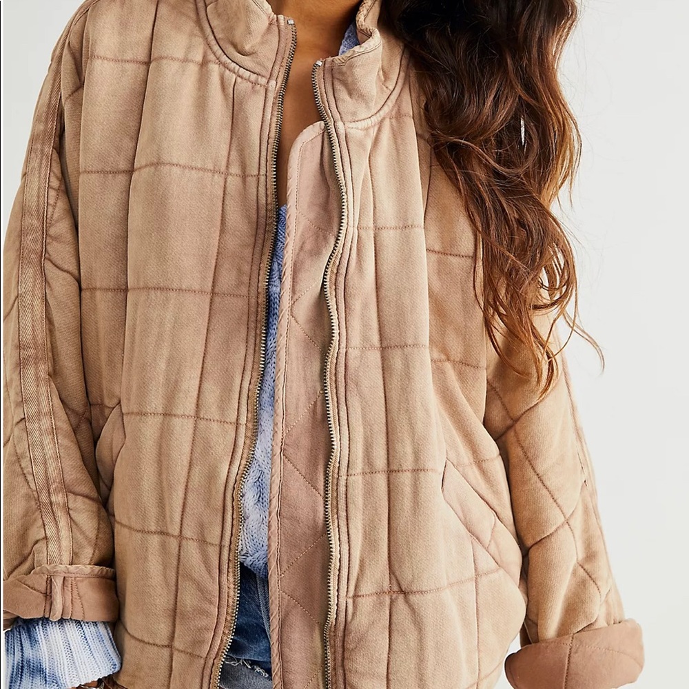 Free People Quilted Dolman Jacket XL